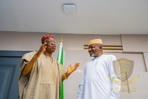 Sambo Hosts Lai Mohammed At Transport Ministry Headquarters