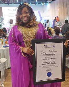 Ezeobi Wins Peak Performing Woman of the Year Award