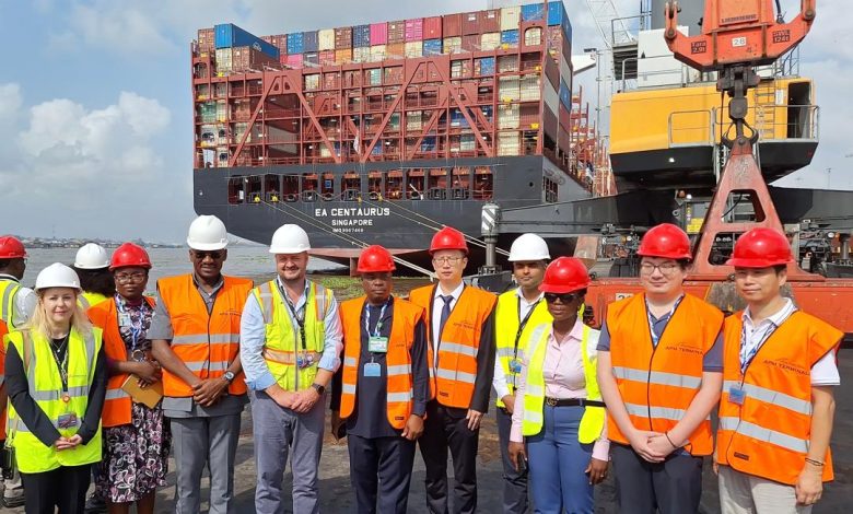 APM Terminals Welcomes Largest Container Ship 'EA CENTAURUS’ At Apapa Port