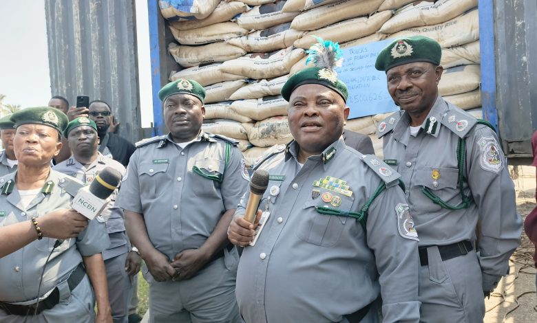 Seme Customs Intercepts 5 Trucks Of Smuggled Rice, Used Clothing, Others