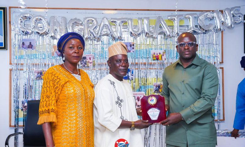 LASWA Honours Veteran Boat Captain, Afotan, For 28-Years Meritorious Service