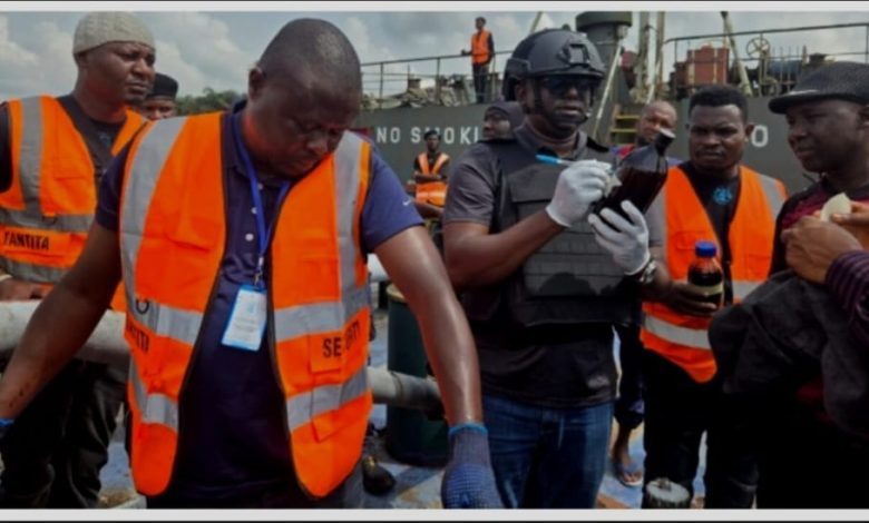 Tantita Arrests 4 Suspected Oil Thieves, Intercepts MT Thor In Delta State