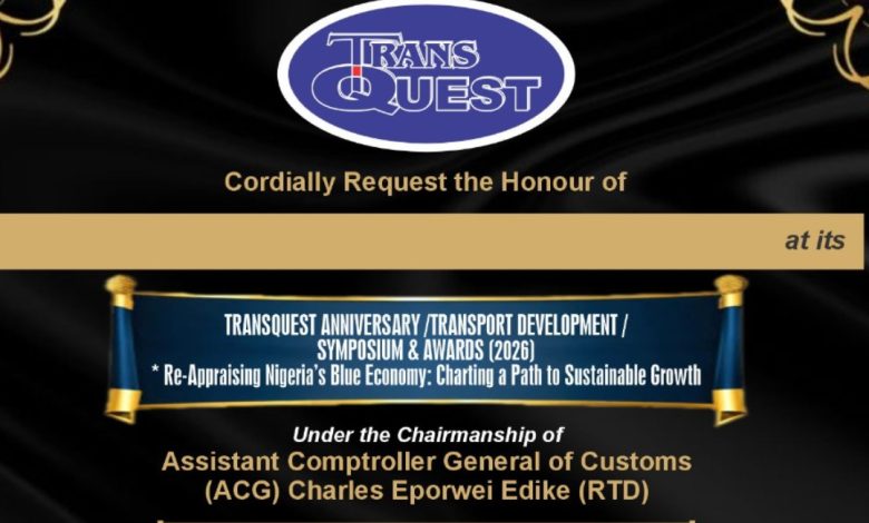 Stakeholders To Chart Nigeria's Blue Economy Future At TransQuest Symposium