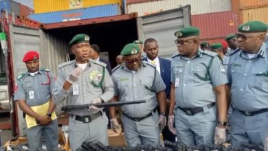 Customs Seizes Pump Action Rifles, N373.8m Cannabis At Tin Can Port