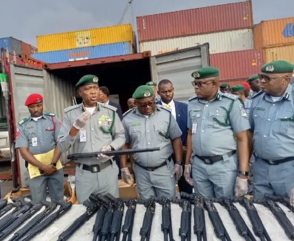 Customs Seizes Pump Action Rifles, N373.8m Cannabis At Tin Can Port