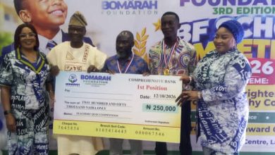 Bomarah Foundation Scales Lagos Schools Contest, Rewards Winners With N950,000