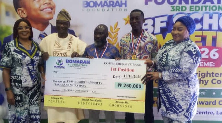 Bomarah Foundation Scales Lagos Schools Contest, Rewards Winners With N950,000